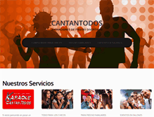 Tablet Screenshot of cantantodos.com.ar